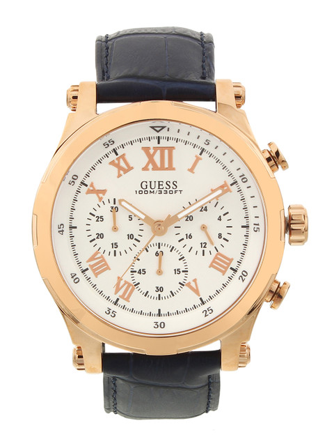 

GUESS Men White Analogue Watch W1105G4