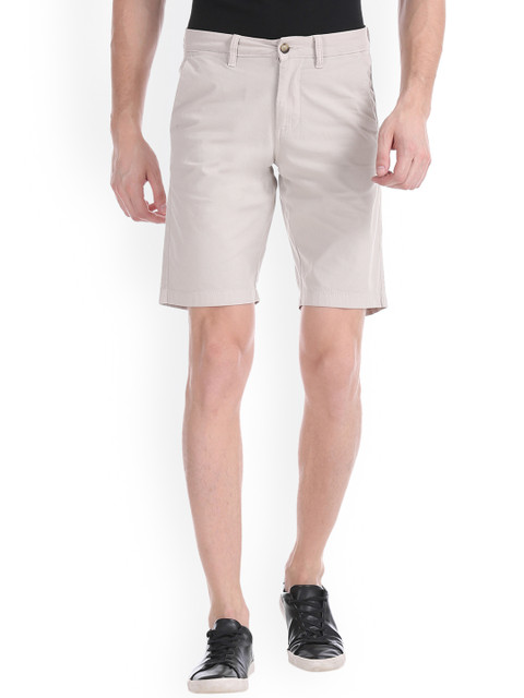 

Nautica Men Beige Solid Slim Fit Chino Shorts
