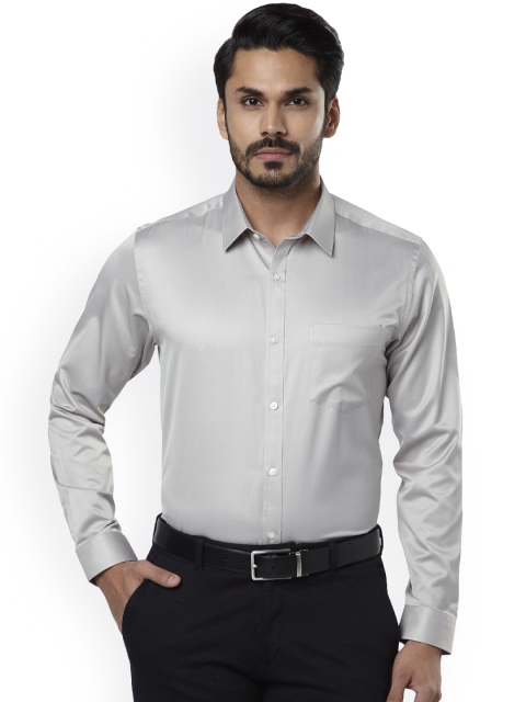 

Next Look Men Grey Regular Fit Solid Formal Shirt