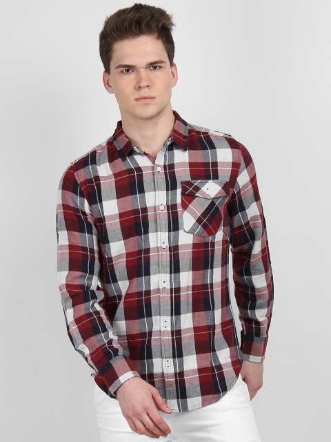 

LA LOFT Men Multicoloured Regular Fit Checked Casual Shirt, Multi