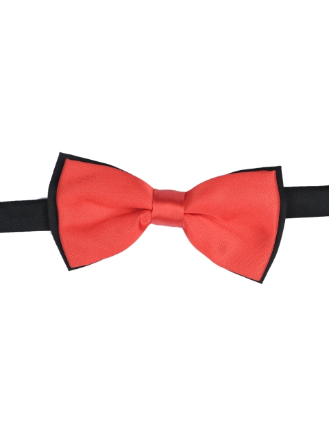 

Tossido Red & Black Solid Bow Tie