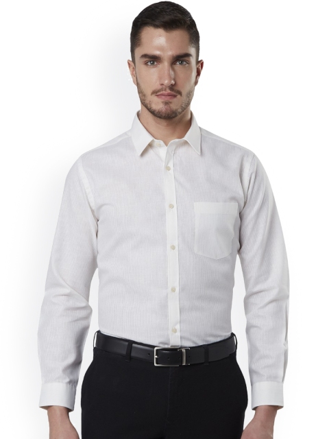 

Next Look Men Off-White Regular Fit Self Design Formal Shirt