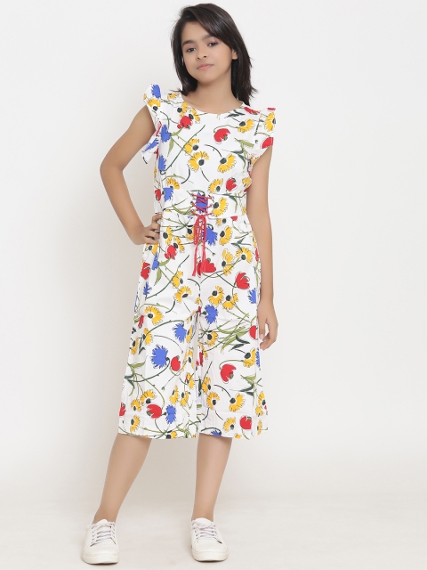 

Natilene Off-White Printed Culotte Jumpsuit