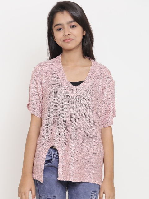 

Natilene Girls Pink Solid Top