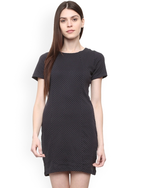

Allen Solly Woman Women Navy Blue Printed Sheath Dress