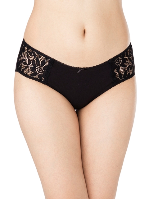 

PrettySecrets Women Black Solid Hipster Briefs P0001AW17