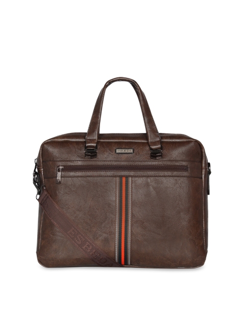 

ESBEDA Unisex Brown Solid Laptop Bag