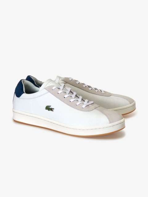 

Lacoste Men White Leather Training Shoes