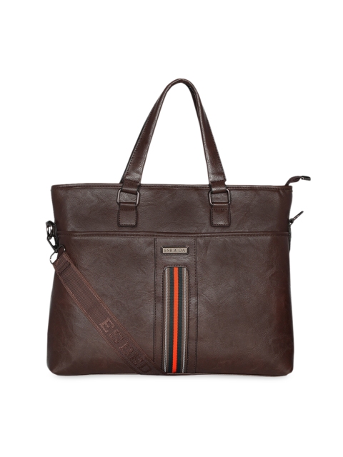 

ESBEDA Unisex Coffee Brown Solid Laptop Bag
