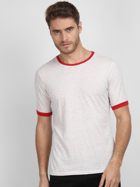 

LA LOFT Men Off-White Printed Round Neck T-shirt