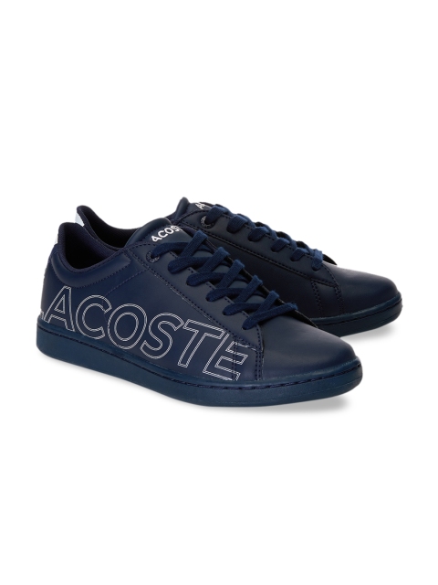 

Lacoste Boys Navy Blue Printed Sneakers
