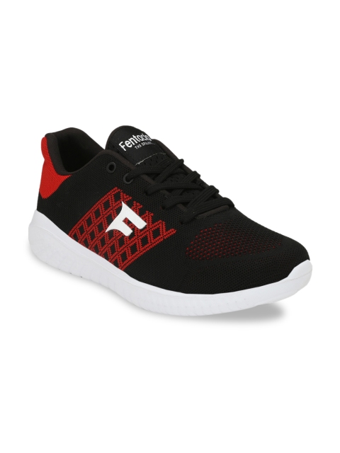 

Fentacia Men Black Running Sports Shoes