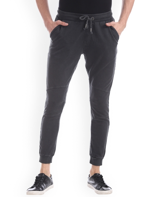 

Ed Hardy Men Grey Solid Slim-Fit Joggers
