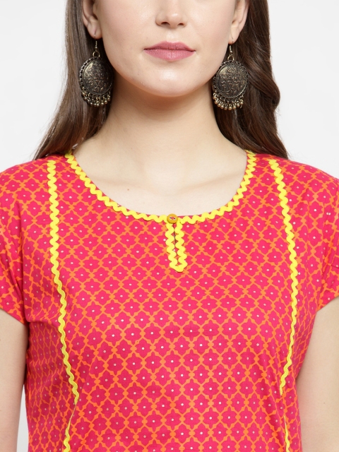 

Varanga Women Coral Printed Kurta with Palazzos