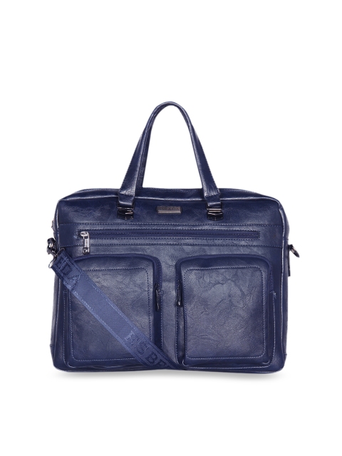 

ESBEDA Unisex Blue Solid Laptop Bag