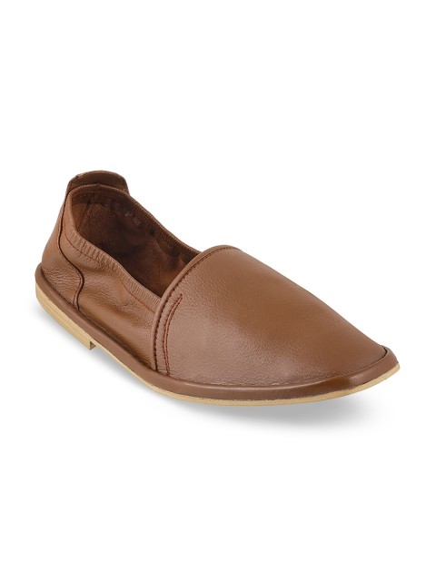 

Metro Men Brown Slip-On Leather Sneakers