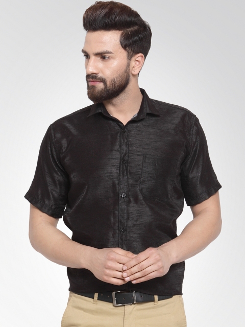 

JAINISH Men Black Classic Slim Fit Solid Formal Shirt