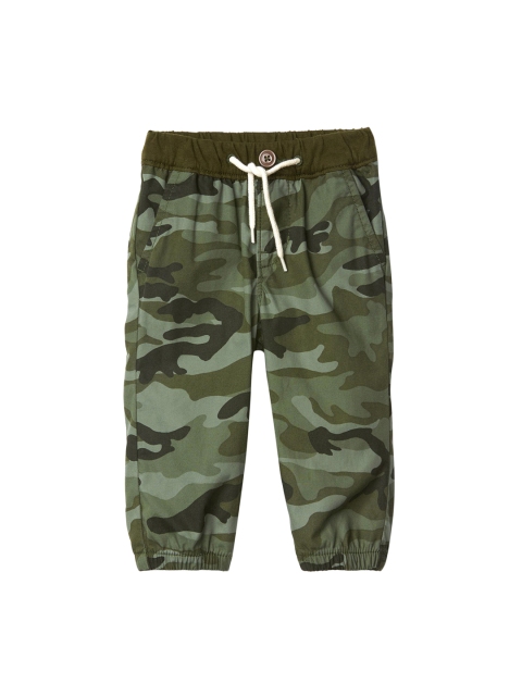 

GAP Boys Green Camouflage Printed Joggers