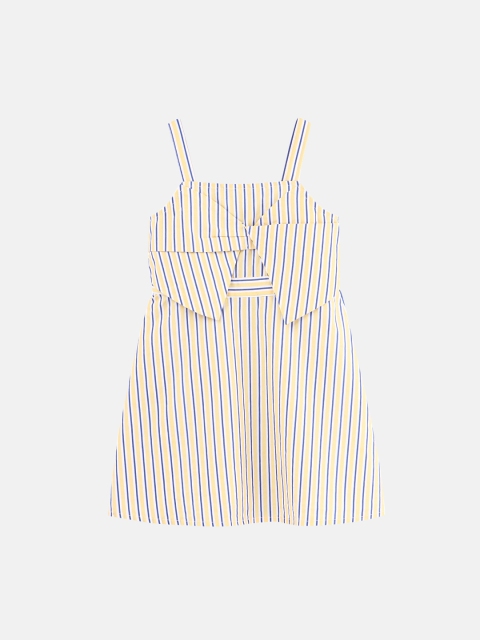 

Beebay Girls Yellow Striped A-Line Dress