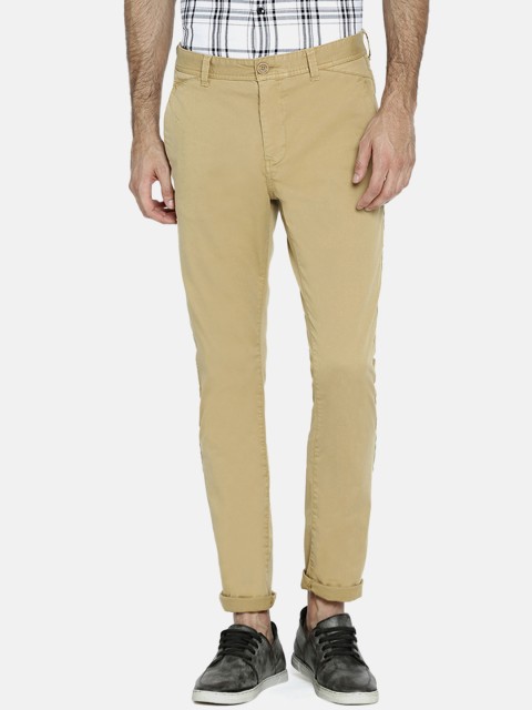 

Breakbounce Men Khaki Slim Fit Solid Chinos
