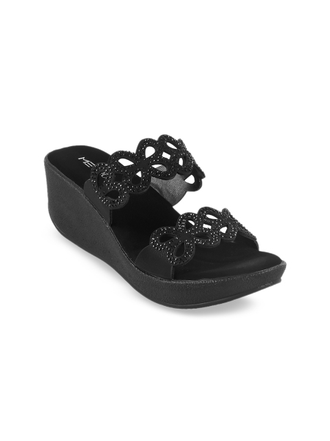 

Metro Women Black Solid Heels