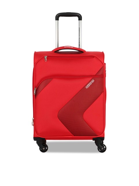 

AMERICAN TOURISTER Unisex Red STANFORD PLUS Cabin Trolley Bag