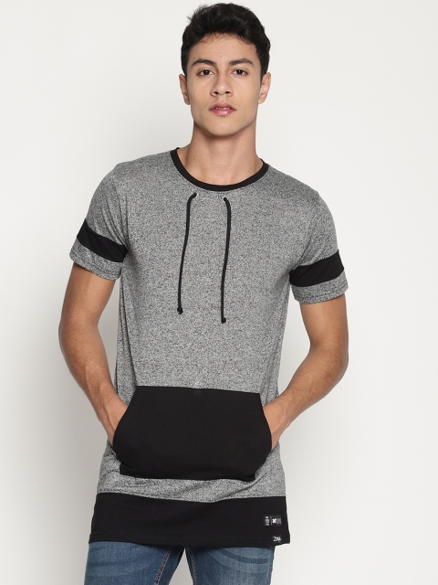

KULTPRIT Men Grey Solid Round Neck T-shirt