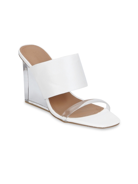 

Truffle Collection Women White Solid Heels