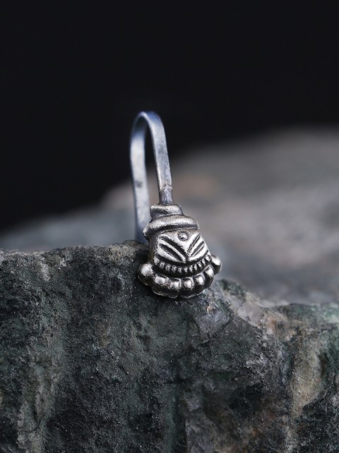 

ADORN by Nikita Ladiwala Oxidised Sterling Silver Nosepin