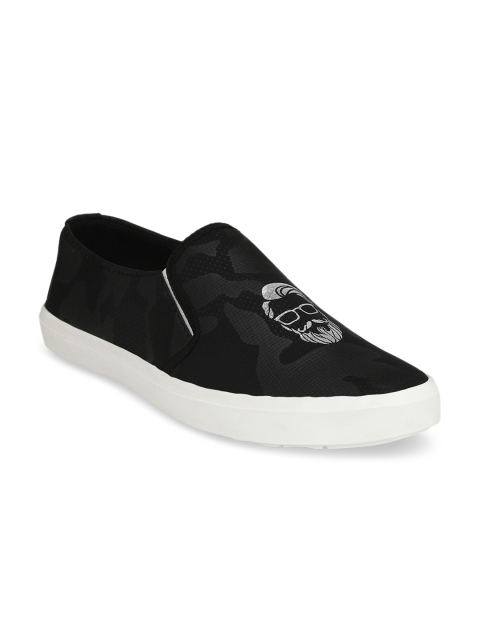 

Eego Italy Men Black Printed Slip-On Sneakers