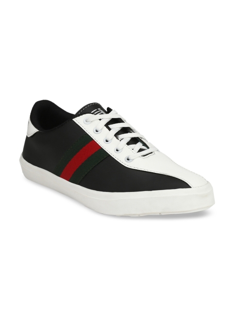 

Eego Italy Men Black & White Striped Sneakers