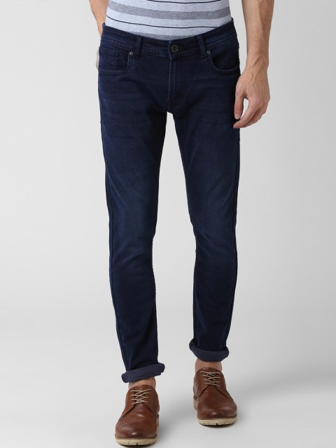 

Peter England Casuals Men Blue Slim Fit Mid-Rise Clean Look Stretchable Jeans