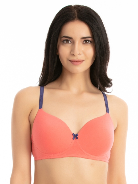 

Zivame Coral Solid Non-Wired Lightly Padded T-shirt Bra ZI1137