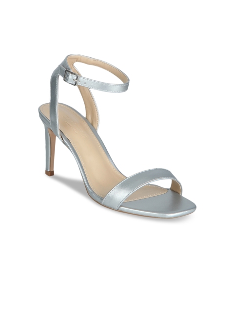 

Truffle Collection Women Silver-Toned Solid Heels