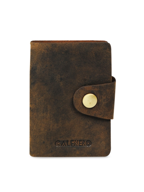 

CALFNERO Unisex Brown Solid Card Holder