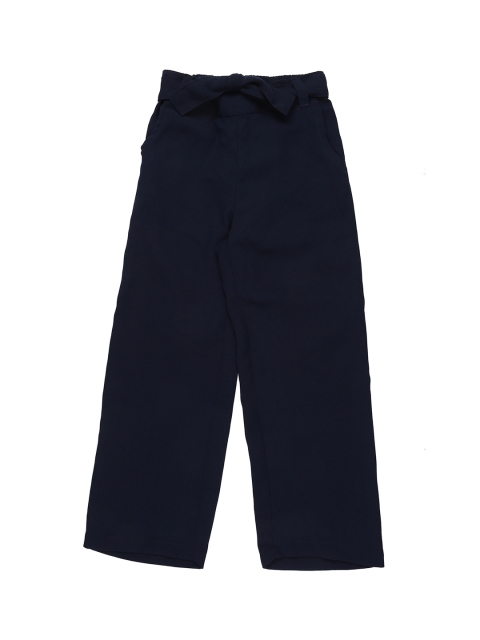 

Pantaloons Junior Girls Navy Blue Regular Fit Solid Culottes