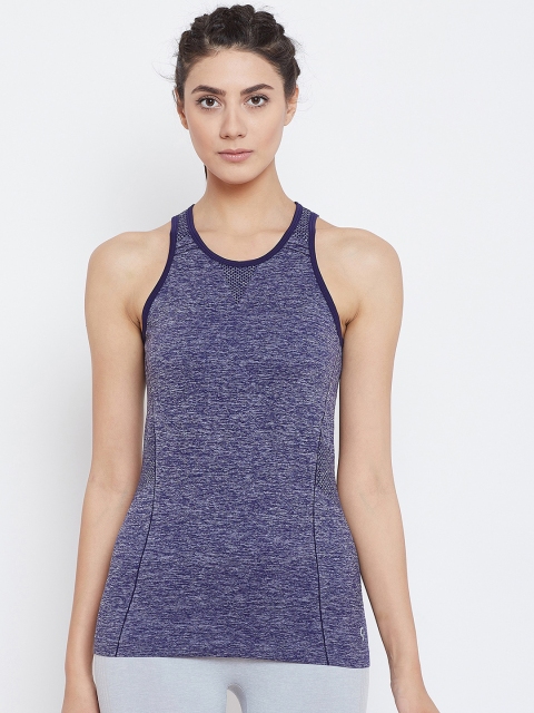 

C9 AIRWEAR Women Navy Blue Solid Tank Top