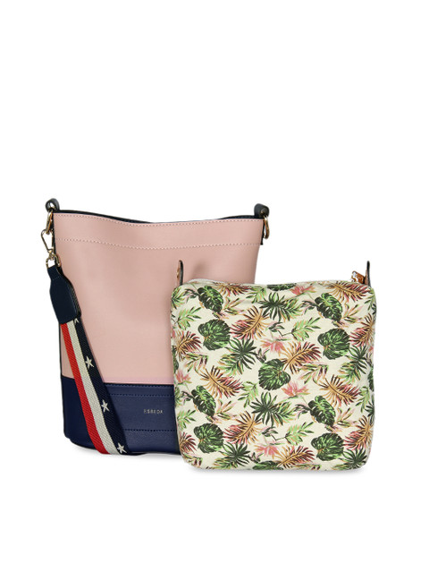 

ESBEDA Pink Colourblocked Shoulder Bag