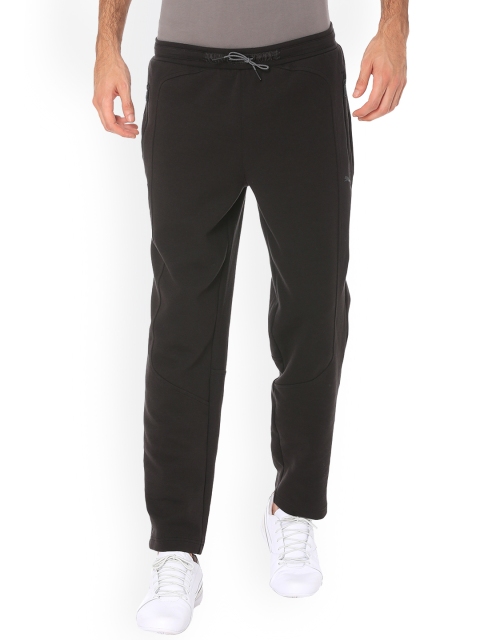 

Puma Men Black Solid Straight-Fit Trackpant
