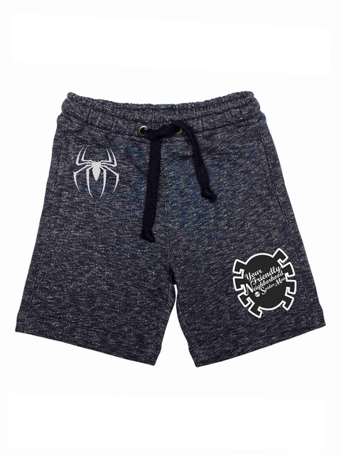 

Marvel by Wear Your Mind Boys Grey Printed Regular Fit Regular Shorts, Blue