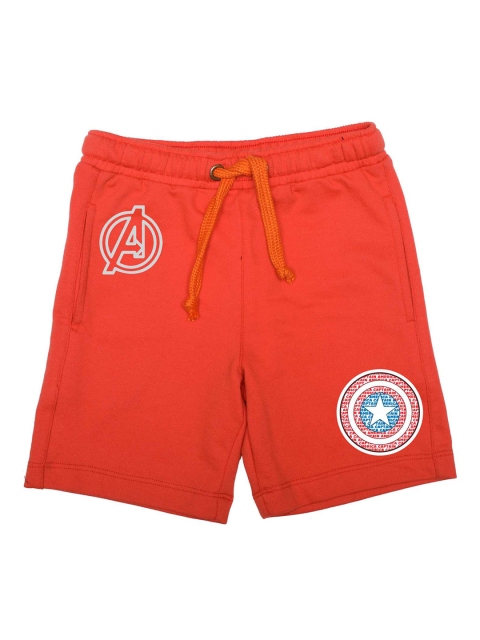 

Marvel by Wear Your Mind Boys Orange Solid Regular Fit Regular Shorts