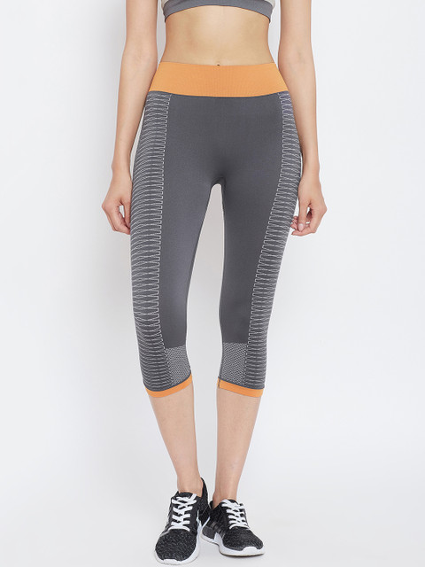 

C9 AIRWEAR Women Grey Printed Regular Fit Capris