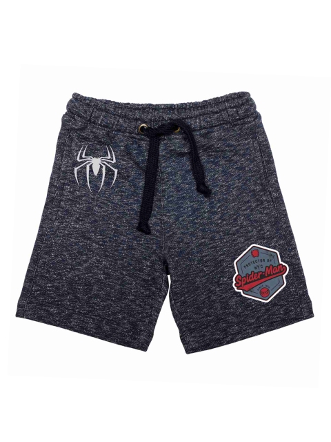 

Marvel by Wear Your Mind Boys Grey Printed Regular Fit Regular Shorts