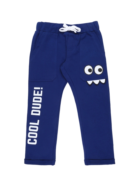 

Pantaloons Junior Boys Blue Regular Fit Printed Joggers
