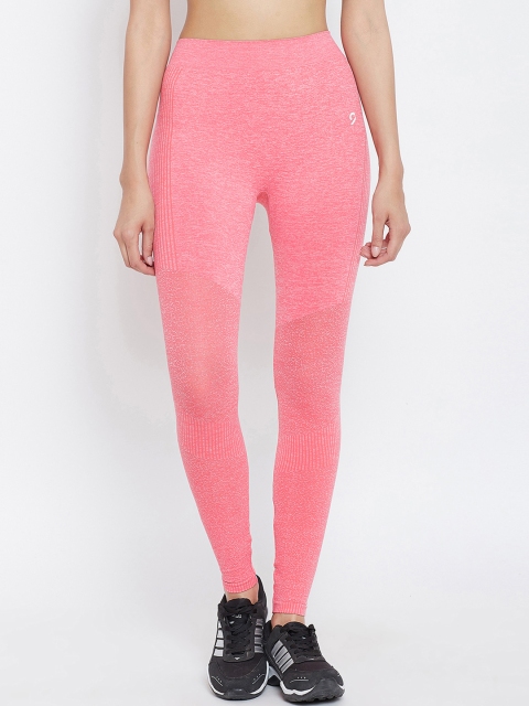 

C9 AIRWEAR Women Pink Solid Tights