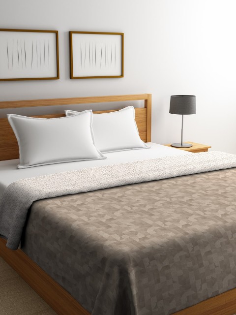

Portico New York Brown Geometric AC Room 120 GSM Double Bed Comforter