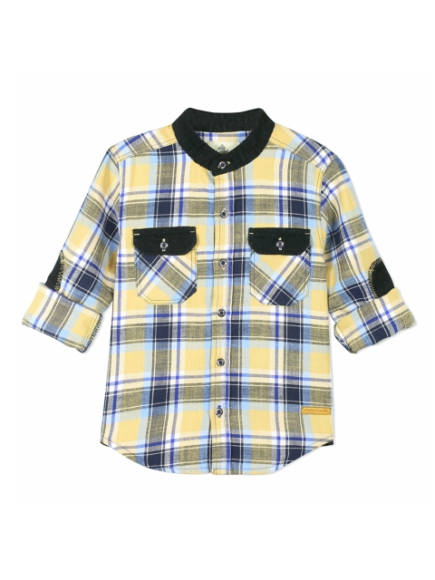 

Cherry Crumble Boys Multicoloured Regular Fit Checked Casual Shirt, Multi