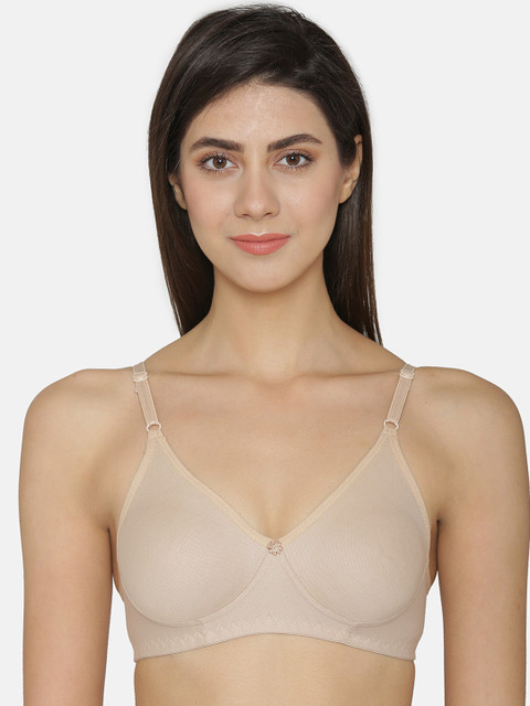 

ABELINO Nude-Coloured Solid Non-Wired Non Padded T-shirt Bra