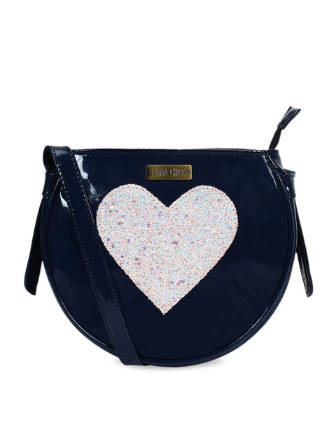 

3 Mad Chicks Blue Embellished Sling Bag