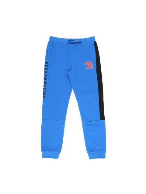 

Pantaloons Junior Boys Blue Regular Fit Solid Joggers